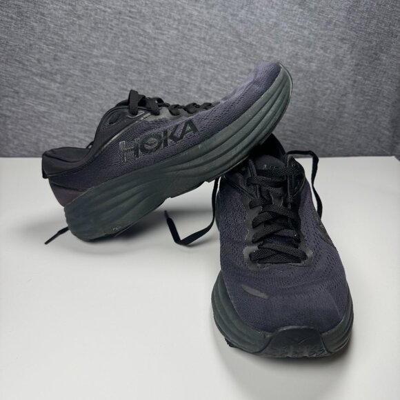 HOKA One One Bondi 8 Men’s Running Shoes Black US 9 D EU 42 2/3 Max Cushion main image 7